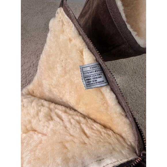 Ugg Knightsbridge Dark Brown Back Zipper Suede Boots size 7. - Picture 6 of 8